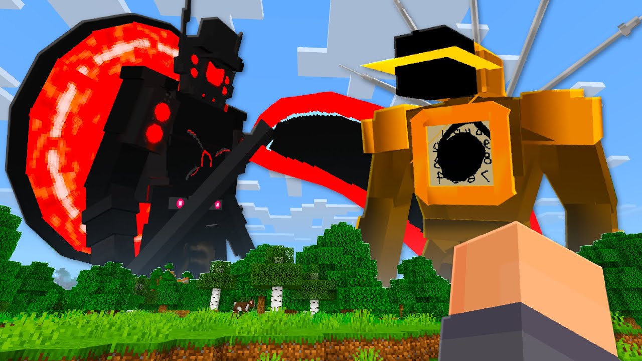 NOVOS TITANS DE SKIBIDI TOILET ADICIONADOS NO MINECRAFT