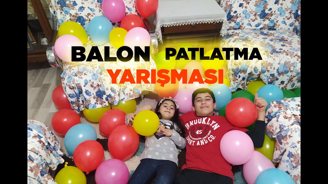 Odayı Balon İle Doldurup Balon Patlatma Yarışması Yaptık #balon #balonpatlatmaca #oyun #eğlence