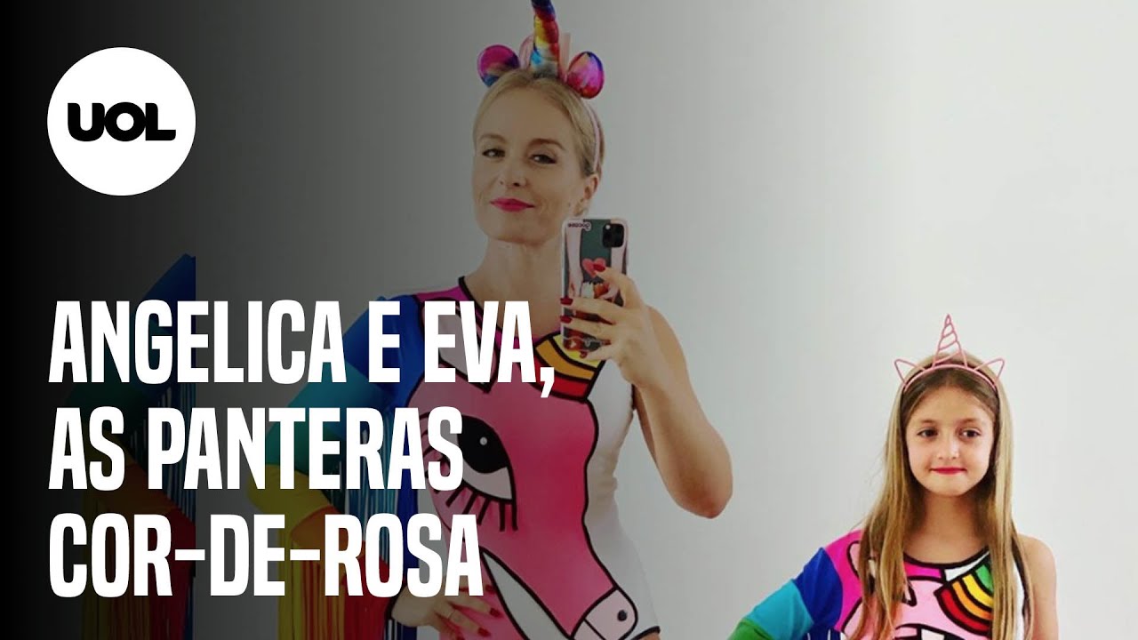 Angelica e Eva aproveitam a noite vestidas de Pantera Cor-de-Rosa