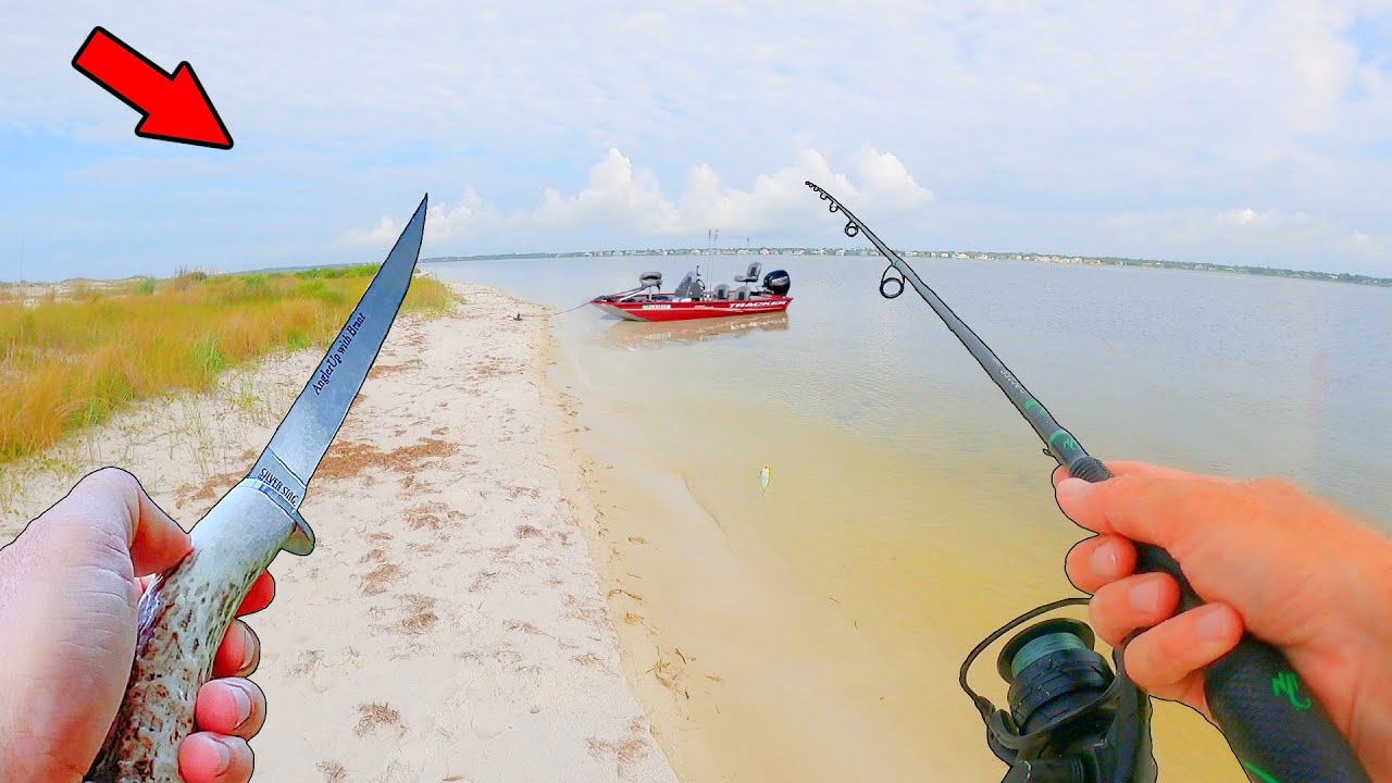 Eating Whatever I Catch from This Secret Beach! **Heybike**
