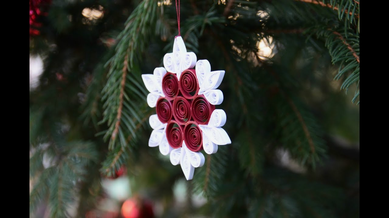 Easy and Beautiful Paper Quilling Ornament DIY