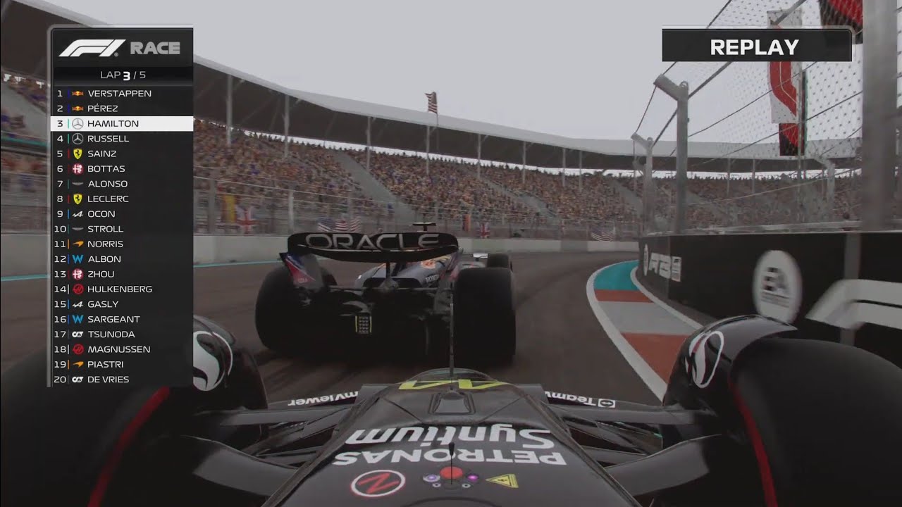 F1 23│Round 5 - Miami Grand Prix│Challenge for the world championship with lewis hamilton