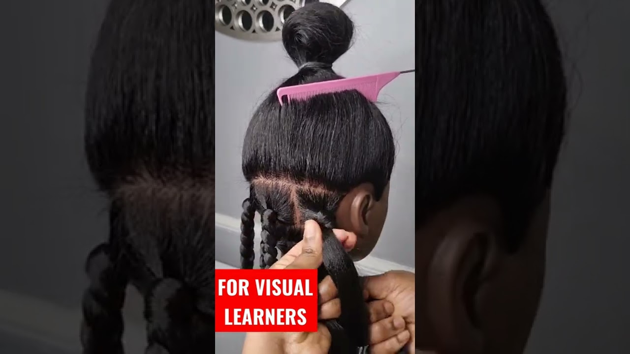 🔥How To: Box Braids for Beginner using  Rubber band methods| Protective style #shorts