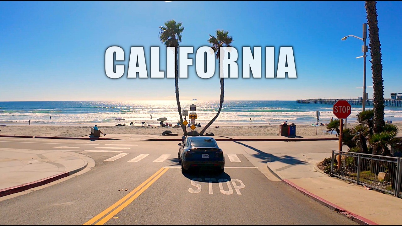 Scenic California Pacific Ocean 4K Road Trip | Laguna Beach to Oceanside Coastal Drive