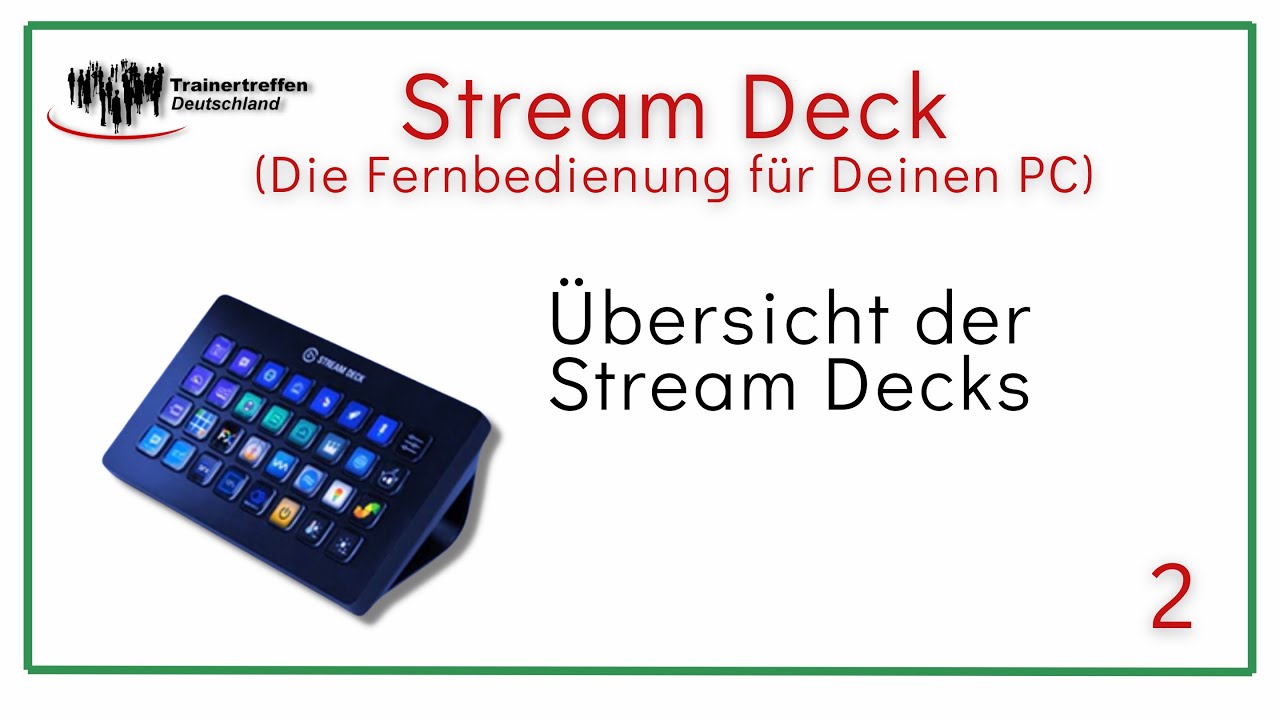 2.  Welche Stream Decks gibt es