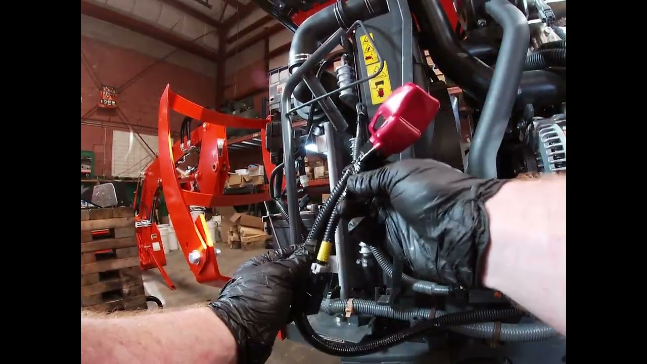 Finishing up the wiring on the large alternator upgrade. Kubota mx6000