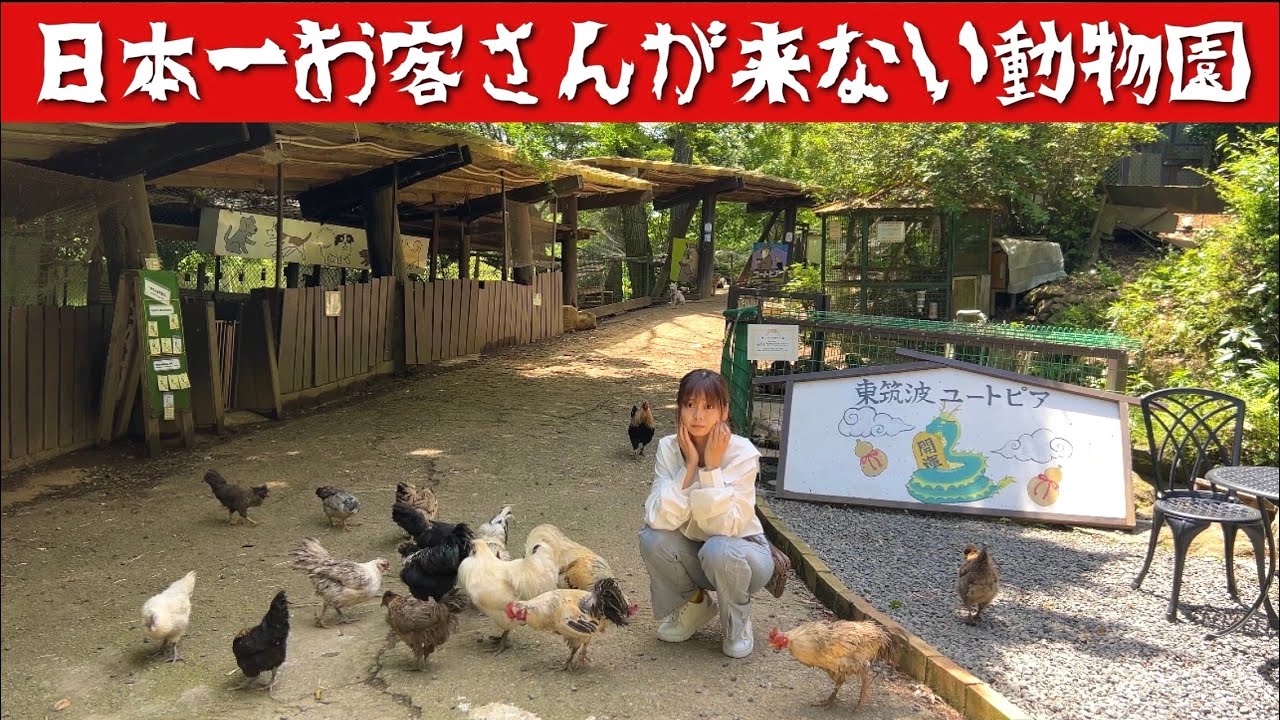 山の中にある日本一お客さんが来ない動物園『東筑波ユートピア』がやばすぎた...(客0人)