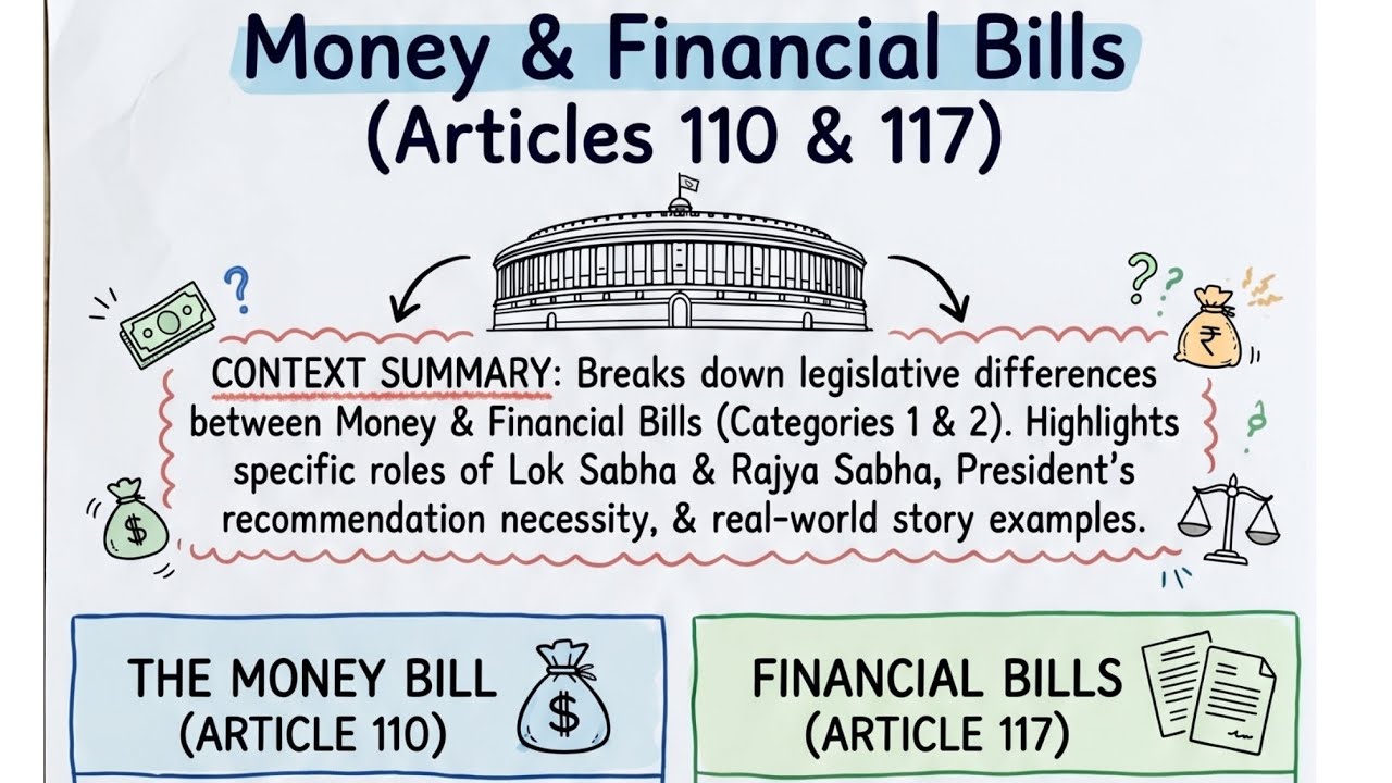 Money Bill and Financial Bills #indianpolity #upsc #sscgk #cgl #chsl #cdsgk #sscgk