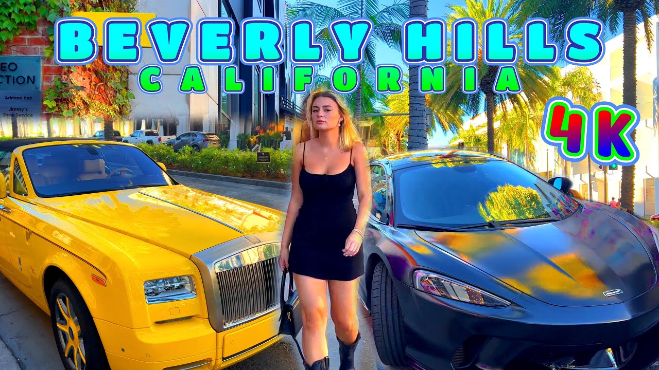 Playground of the Rich, Beverly Hills Walk, Los Angeles California USA 4K - UHD