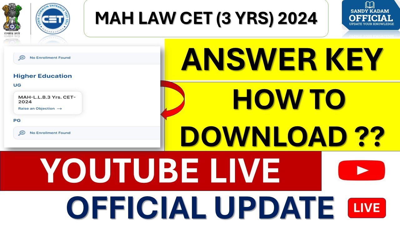 MH LAW CET (3 Yrs) 2024 ANSWER KEY | How to Download MH LAW CET (3 Yrs) Answer Key 2024 
