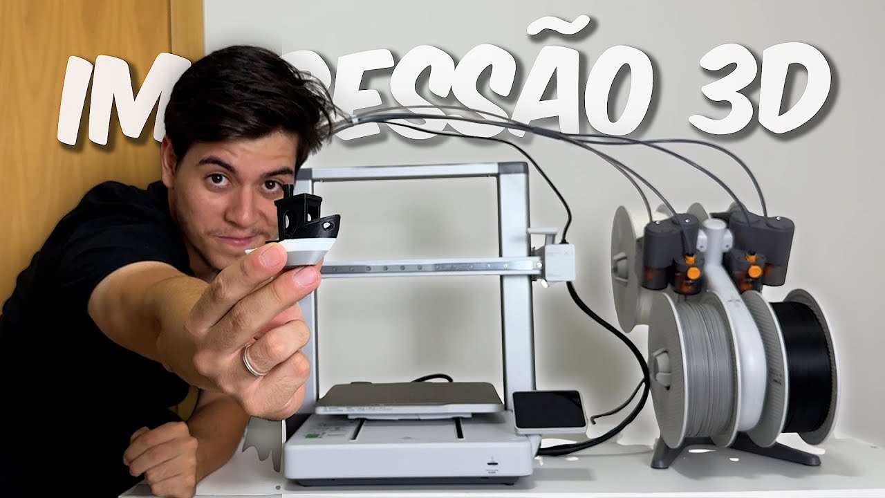 PRIMEIRO USO DE UMA IMPRESSORA 3D SENDO TOTALMENTE LEIGO! (BAMBULAB A1)