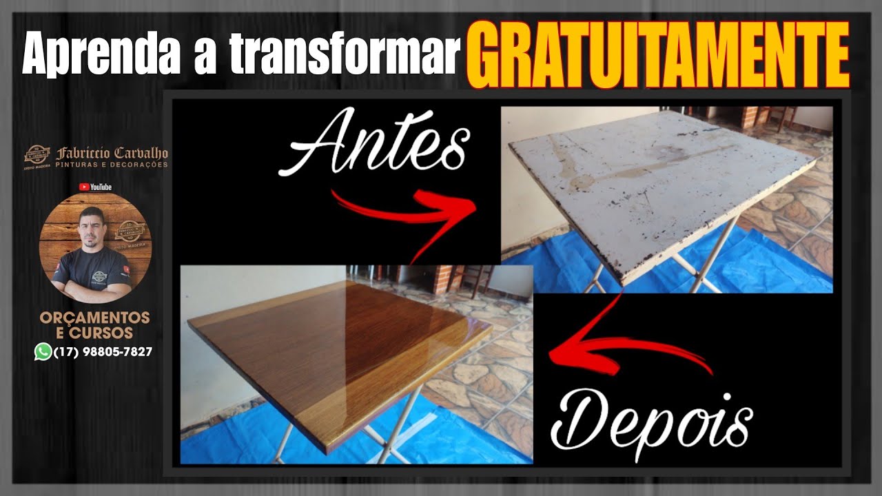 ELA IA PRO LIXO, MAS EU A TRANSFORMEI COM EFEITO MADEIRA e RESINA EPÓXI @Drylevis