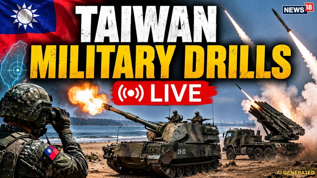Taiwan Military Exercise LIVE | M109A2 Howitzers and Thunderbolt Rockets Featured in Taiwan Drill