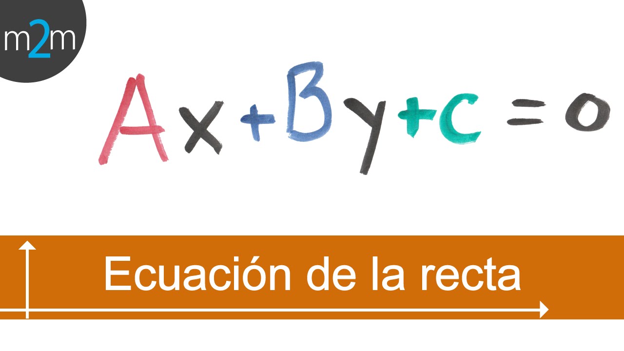 Ecuación general de la recta