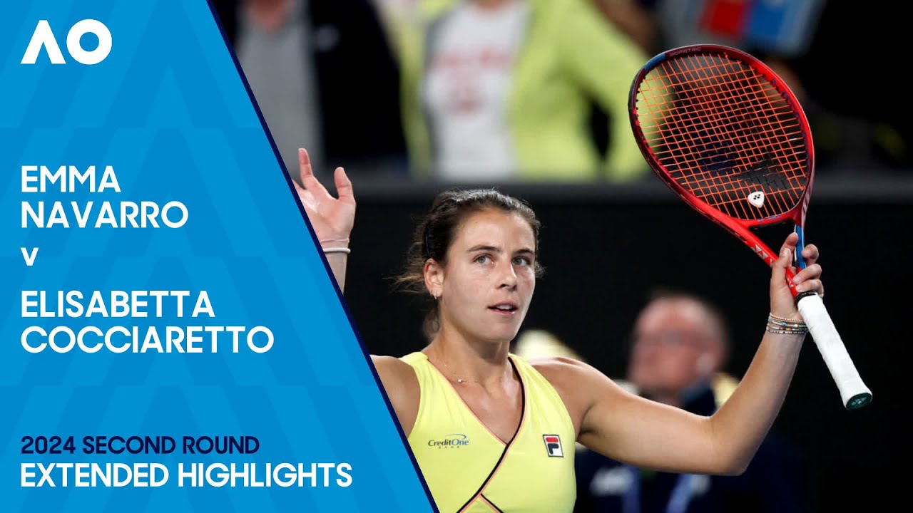 Emma Navarro v Elisabetta Cocciaretto Extended Highlights | Australian Open 2024 Second Round