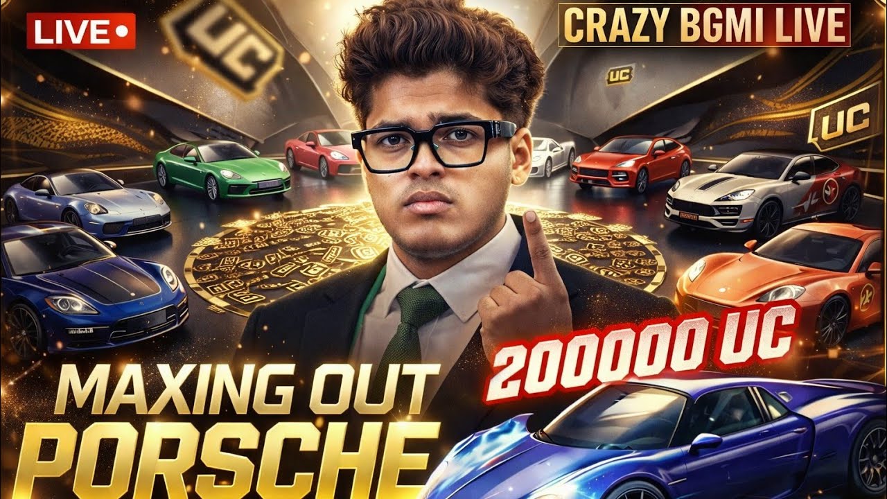 🔥 10 Lakh UC Opening! NEW Porsche Supercar Speed Drift in BGMI | Bgmi Crate Opening Live