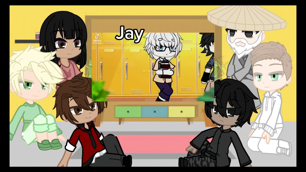 Ninjago react to jay and Kai as Random Gacha Tiktok [last part 2] |Kai×Jay|