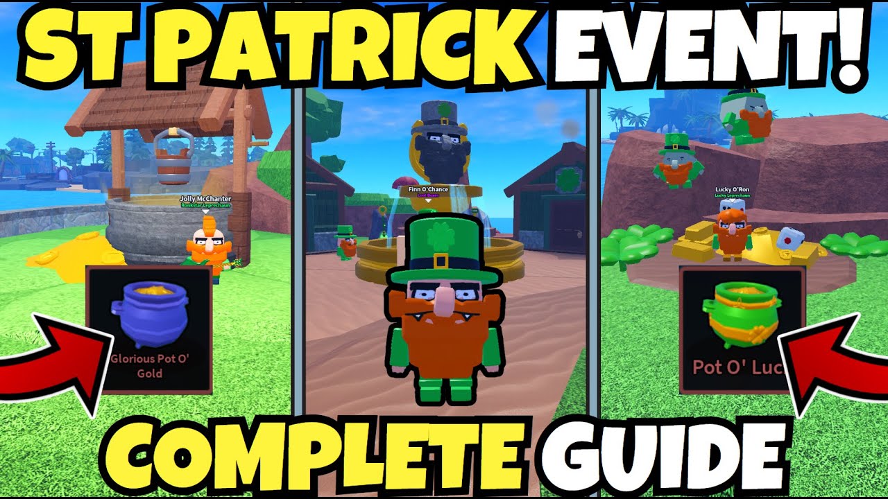 How to COMPLETE the NEW SAINT PATRICK UPDATE in Roblox Dig It!