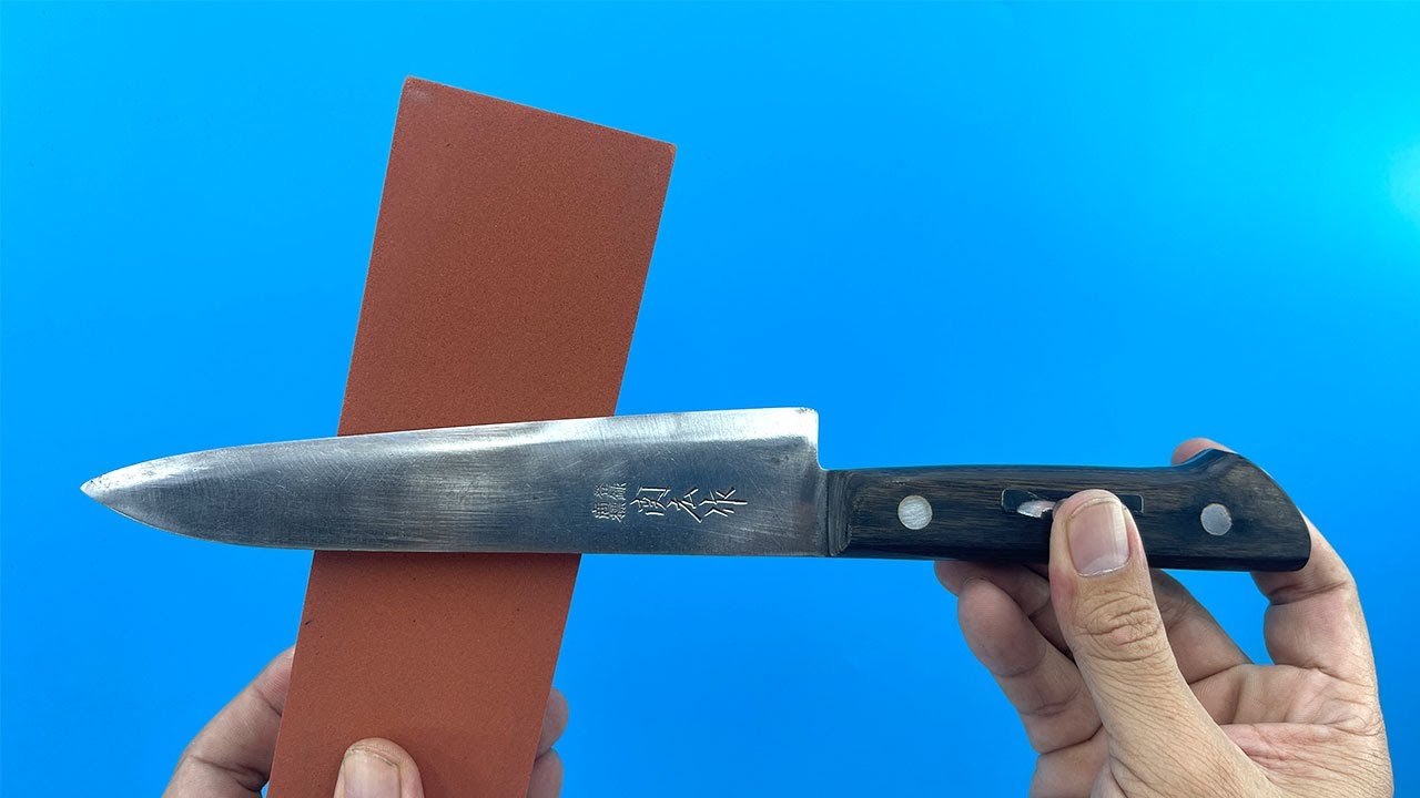 Sharpening Knives with this Method Ensures Sharpness for 365 Days.💥