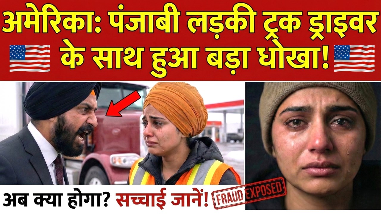 अमेरिका में पंजाबी ट्रक ड्राइवर के साथ बड़ा धोखा! लड़की की आपबीती सुनकर दंग रह जाएंगे 