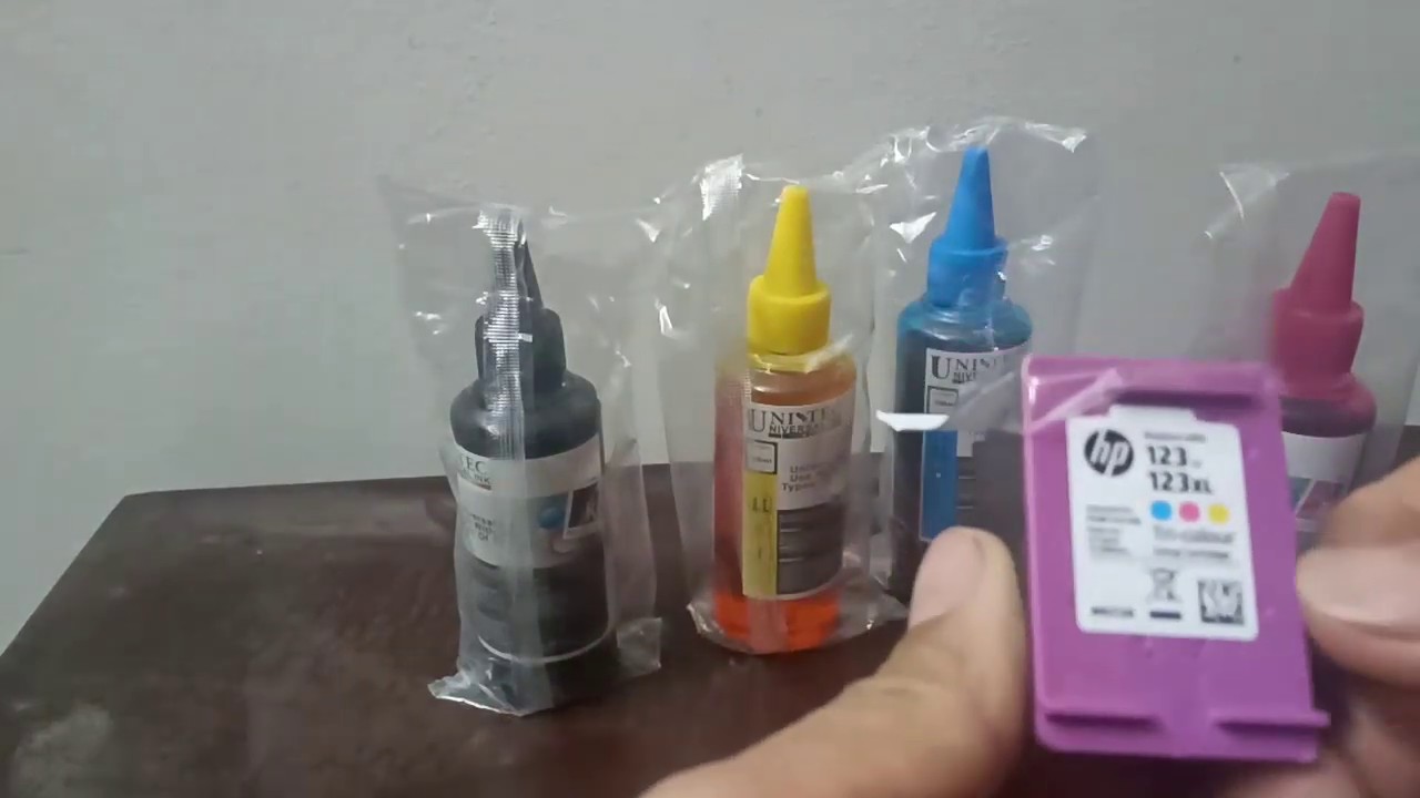 طرق تعبئة أحبار الطابعات يدويا