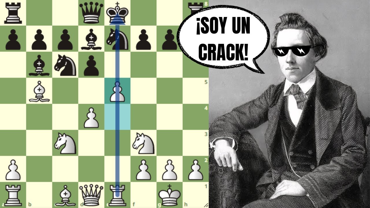 ¡ASÍ SE DEBE ATACAR EN AJEDREZ! 😎: Morphy vs NN (Paris, 1859)
