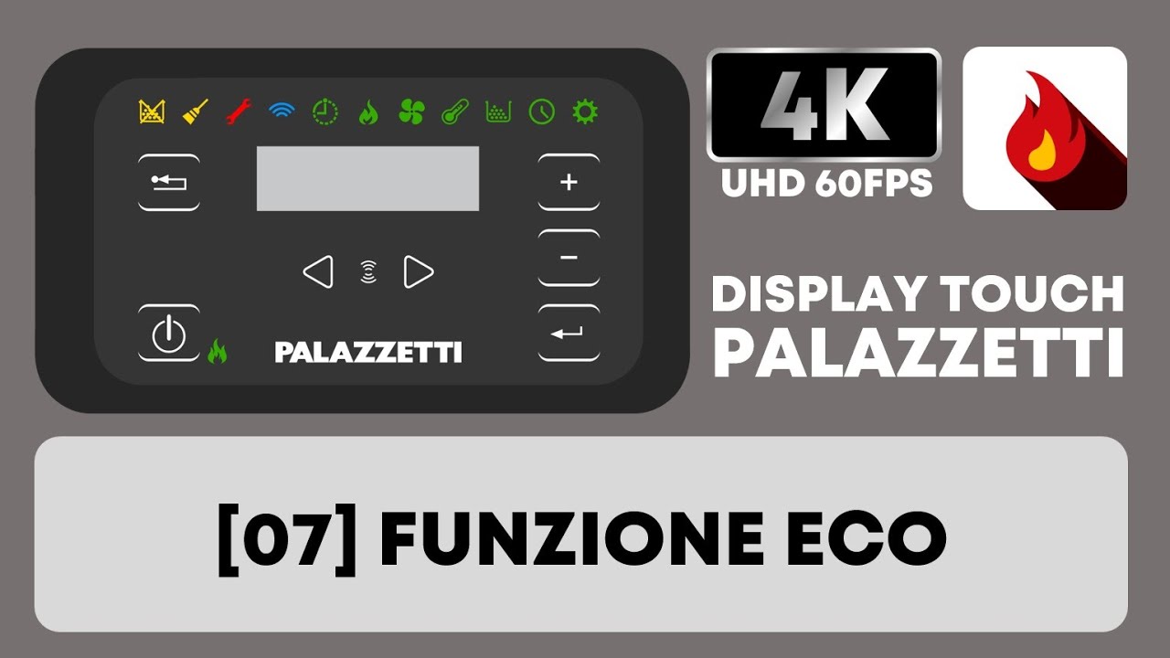 [TUTORIAL 2023] MENU 07 = ECO MODE sul display touch di Palazzetti
