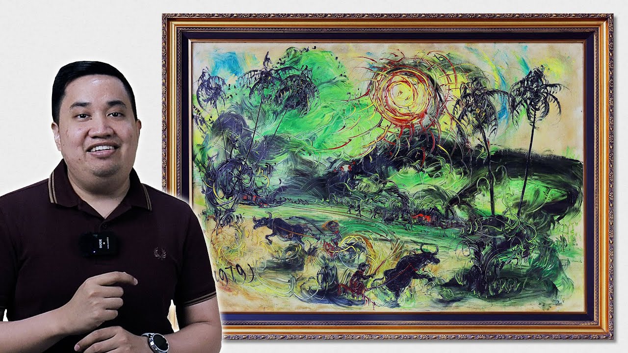 ART REVIEW: AFFANDI - Plowing Rice Fields, 1979 & Fisherman, 1972