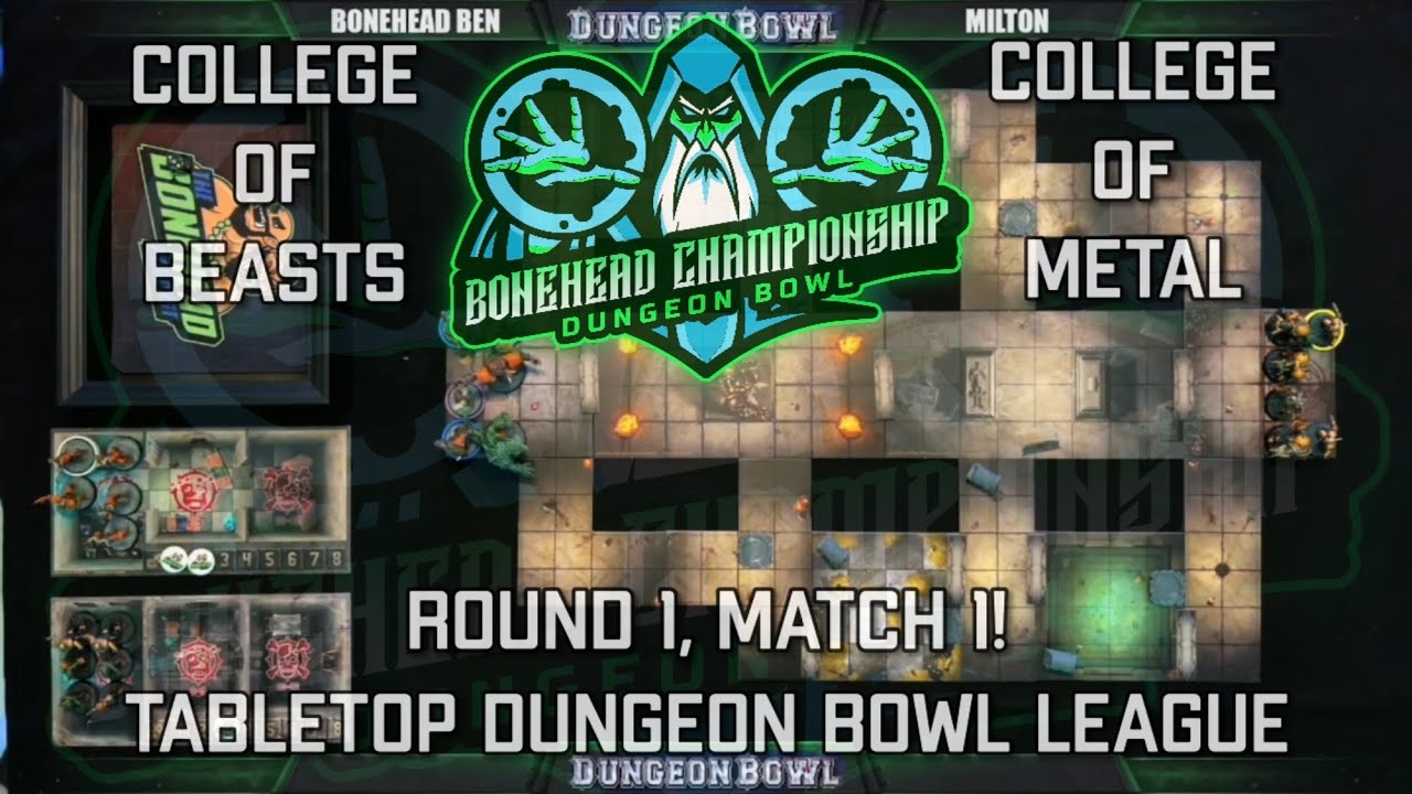 Beasts vs Metal — чемпионат Bonehead Dungeon Bowl — игра 1! (настольный Dungeon Bowl)