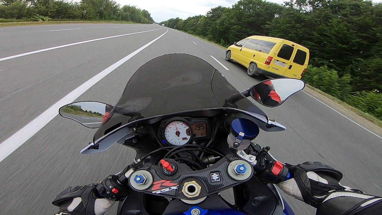 😉 Одного разу на Suzuki GSX-R 600 Onboard | Top Speed 277km/h