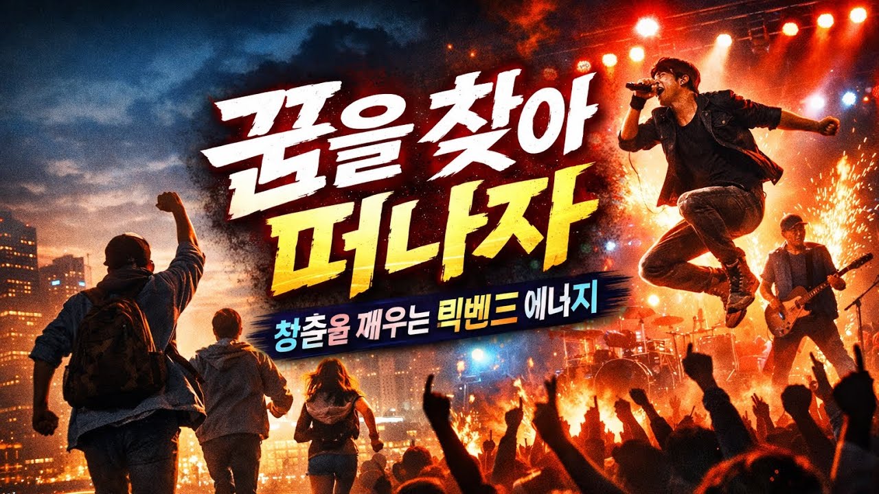 🔥 꿈을 찾아 떠나자 | 청춘을 깨우는 한국 락밴드 노래 | 희망·열정·도전