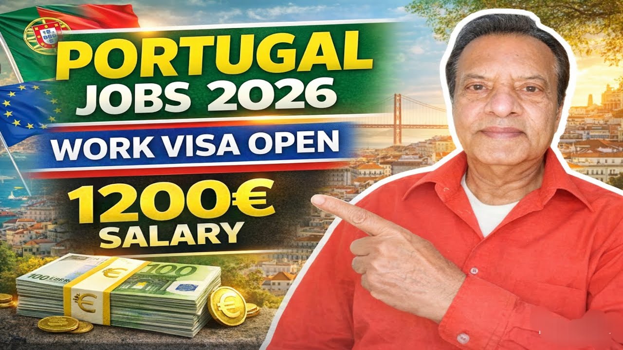 Portugal Work Visa 2026 🇵🇹 | Easy Jobs For Foreigners | Salary, Requirements & Apply