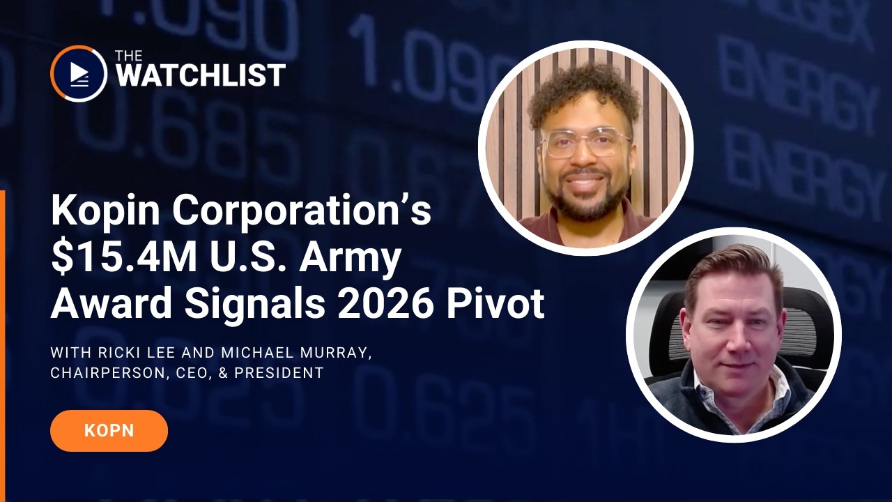 Kopin Corporation’s $15.4M U.S. Army Award Signals 2026 Pivot