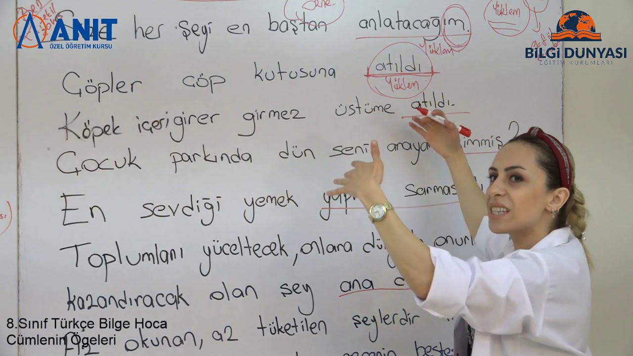 CÜMLENİN OGELERİ/BİLGE HOCA/TÜRKÇE/LGS