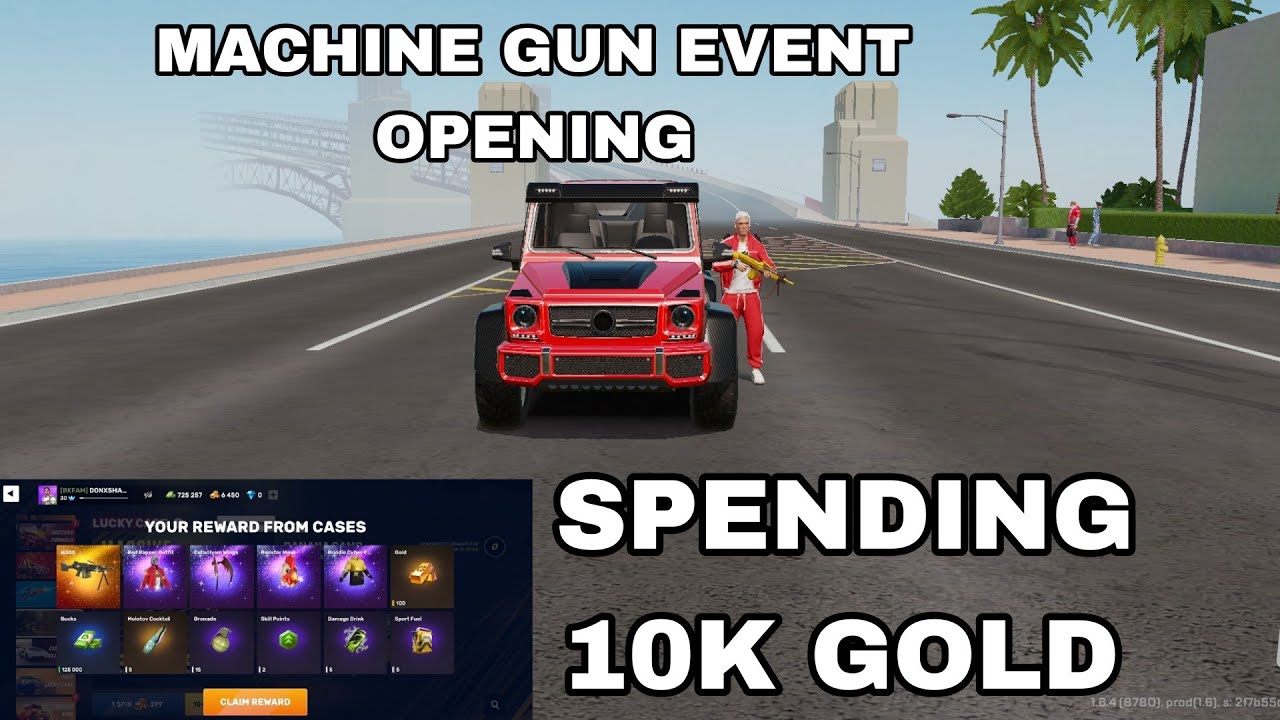 Machine gun crate opening in flexcity spending 10k gold🥶