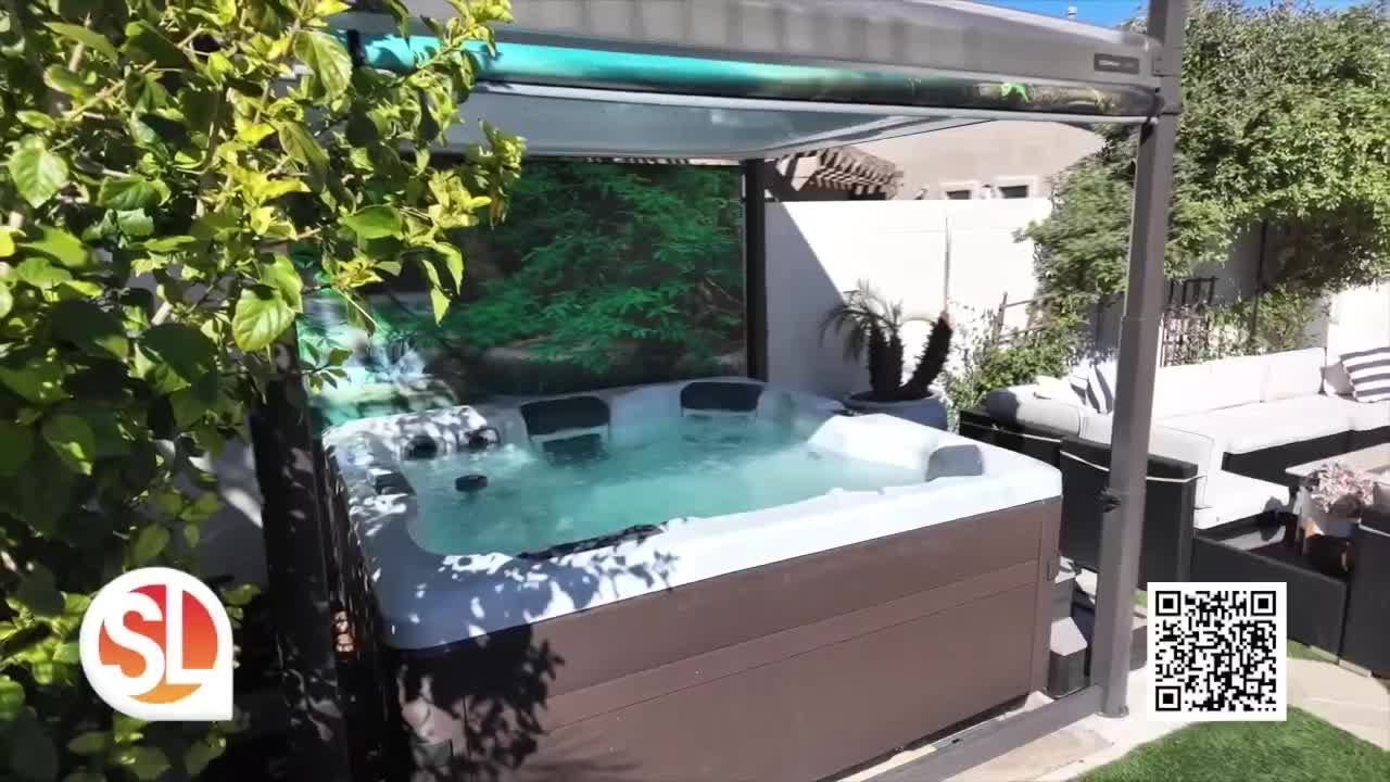 Relax and rejuvenate in a new hot tub from Bullfrog Spas