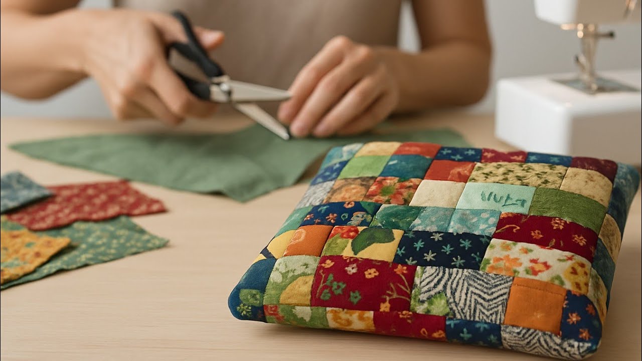 Комбинируем лоскуты тканей и превращаем их в практичные и красивые вещи #ремесло