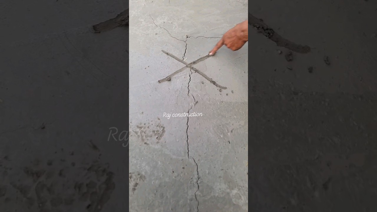 How to repair slab cracks