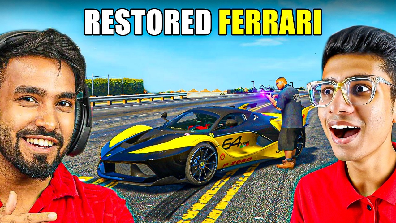 I RESTORED TECHNO GAMERZ FERRARI RACECAR IN GTA 5 REAL LIFE!