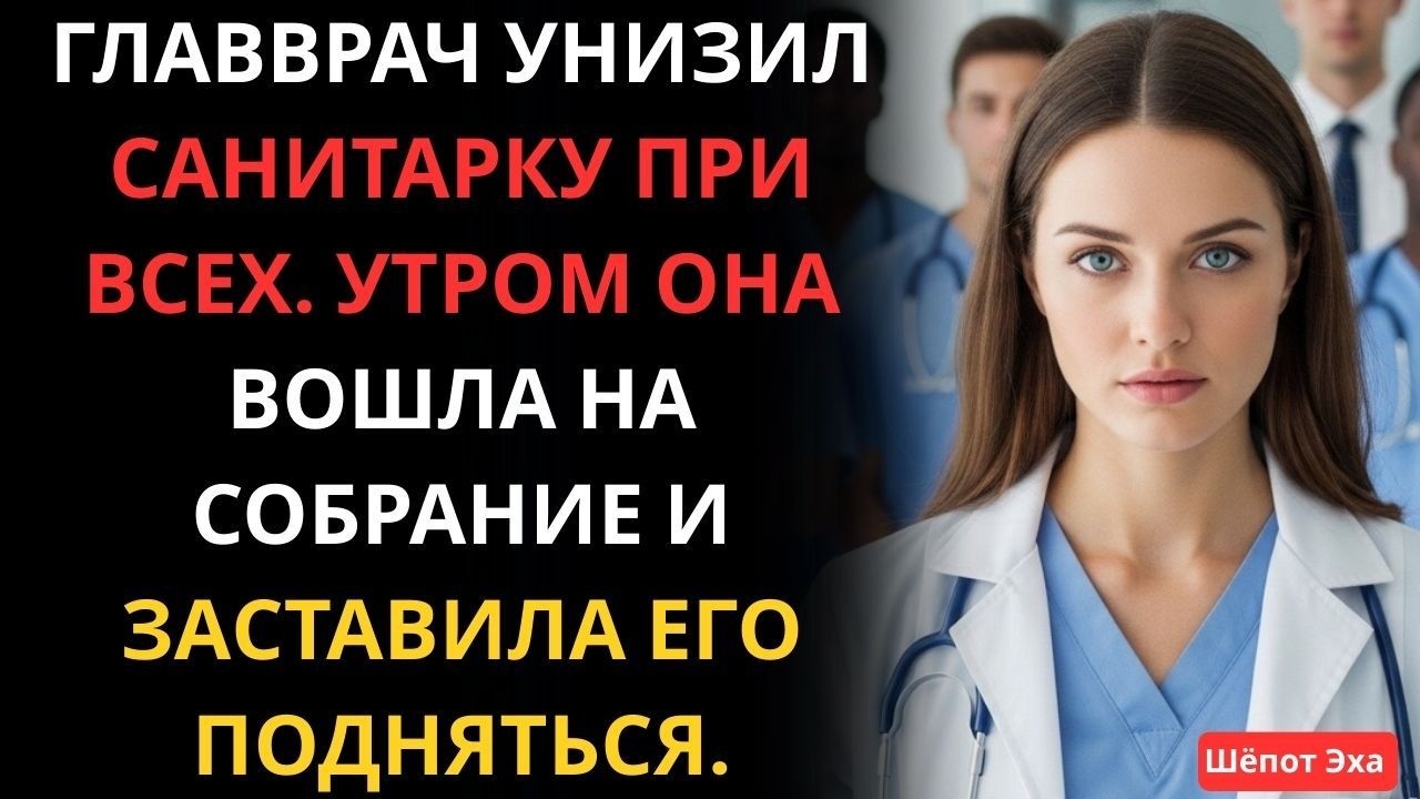 Главврач унизил санитарку при всех, но утром она изменила ход событий