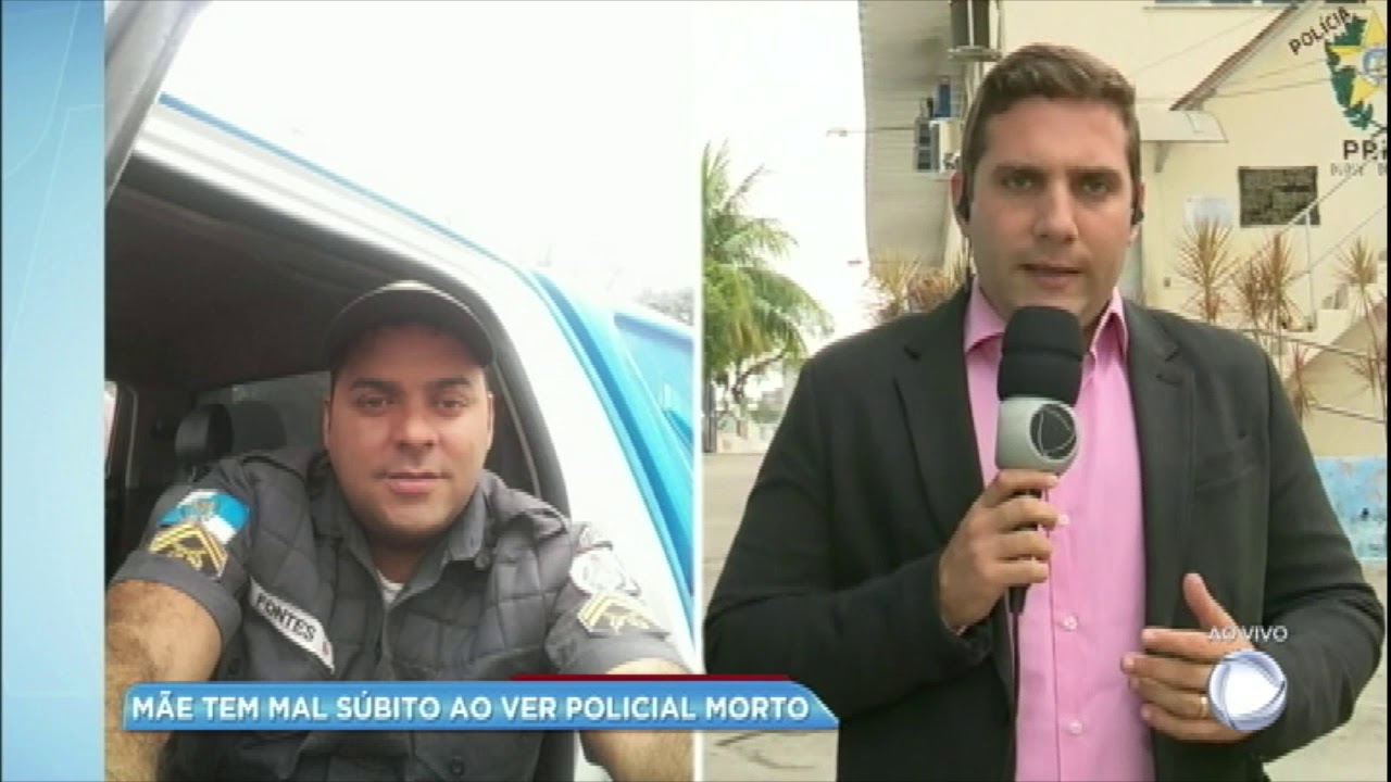 Mãe tem mal súbito ao ver filho policial morto