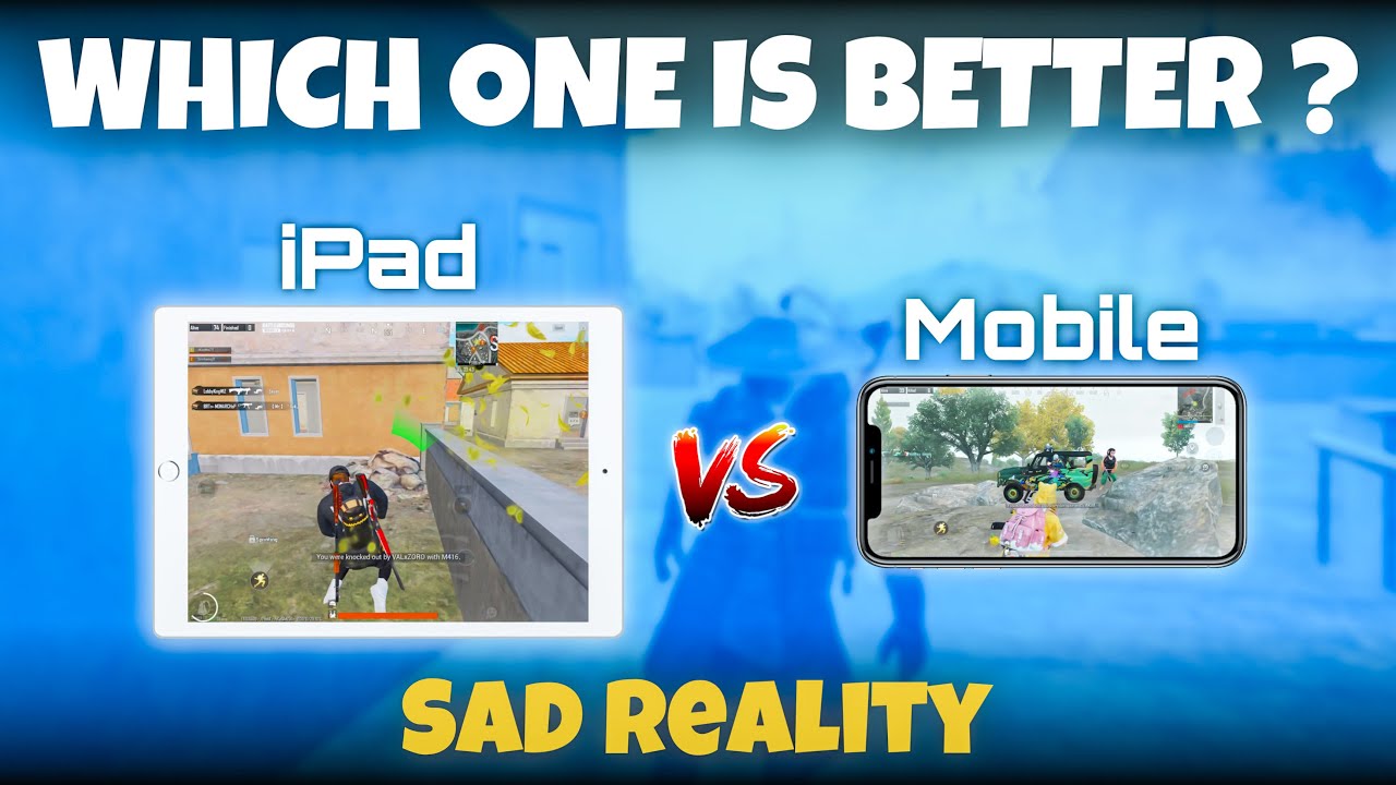 iPAD VS iPHONE WHICH ONE IS BETTER FOR PUBG/BGMI COMPARISON🤔SAD REALITY OF iPAD PLAYERS MEW2