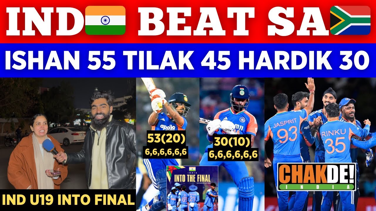 IND 🇮🇳 240/6 🥵 SA 🇿🇦 210/7😂 Destroy SA 🇿🇦 In Warm Up || Ishan 53 Tilak 45 || Pak Public Reactions 