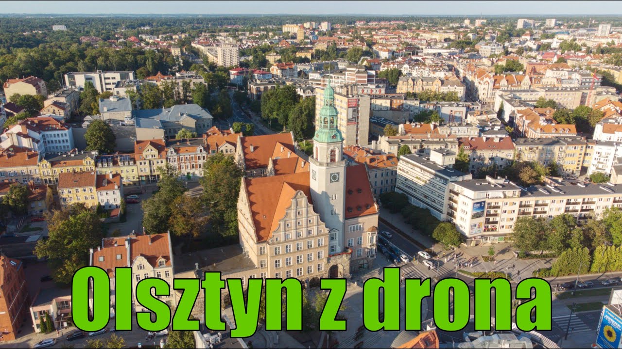 Olsztyn z lotu ptaka | Niesamowite widoki Warmii i Mazur | 4K Drone