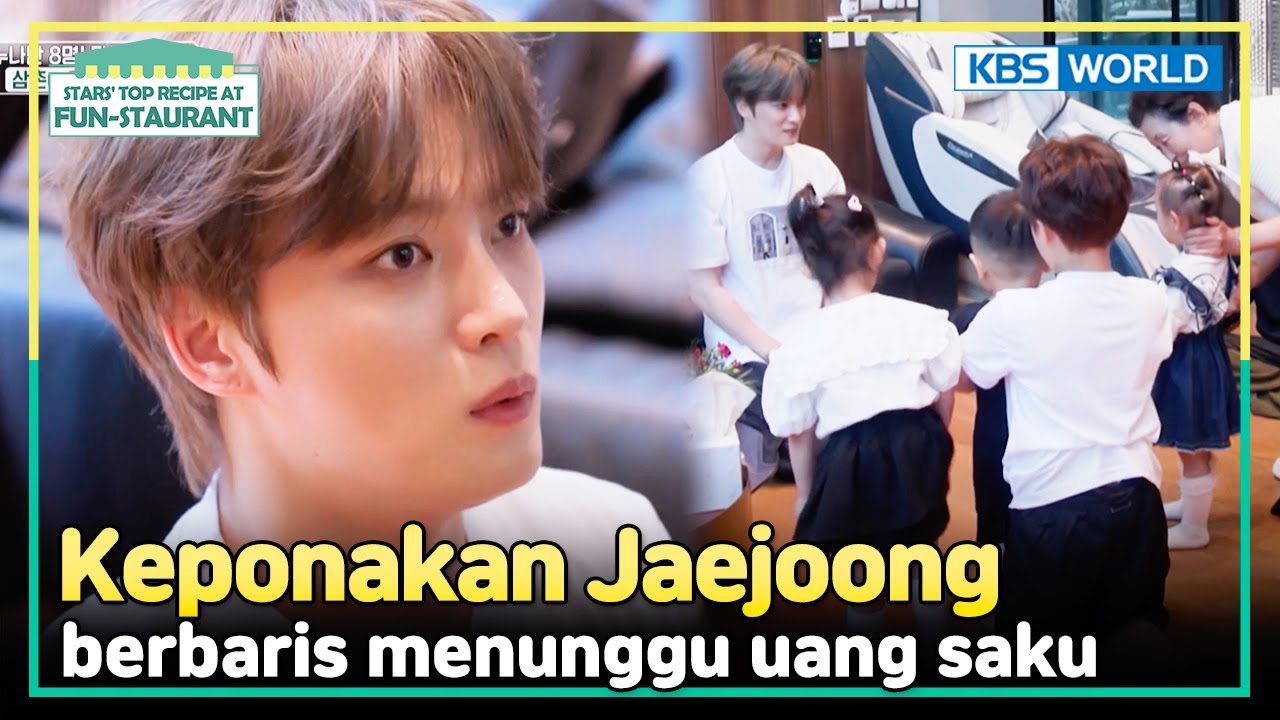 [IND/ENG] Jaejoong bagi-bagi uang saku ke 6 keponakannya! | Fun-Staurant | KBS WORLD TV 241007
