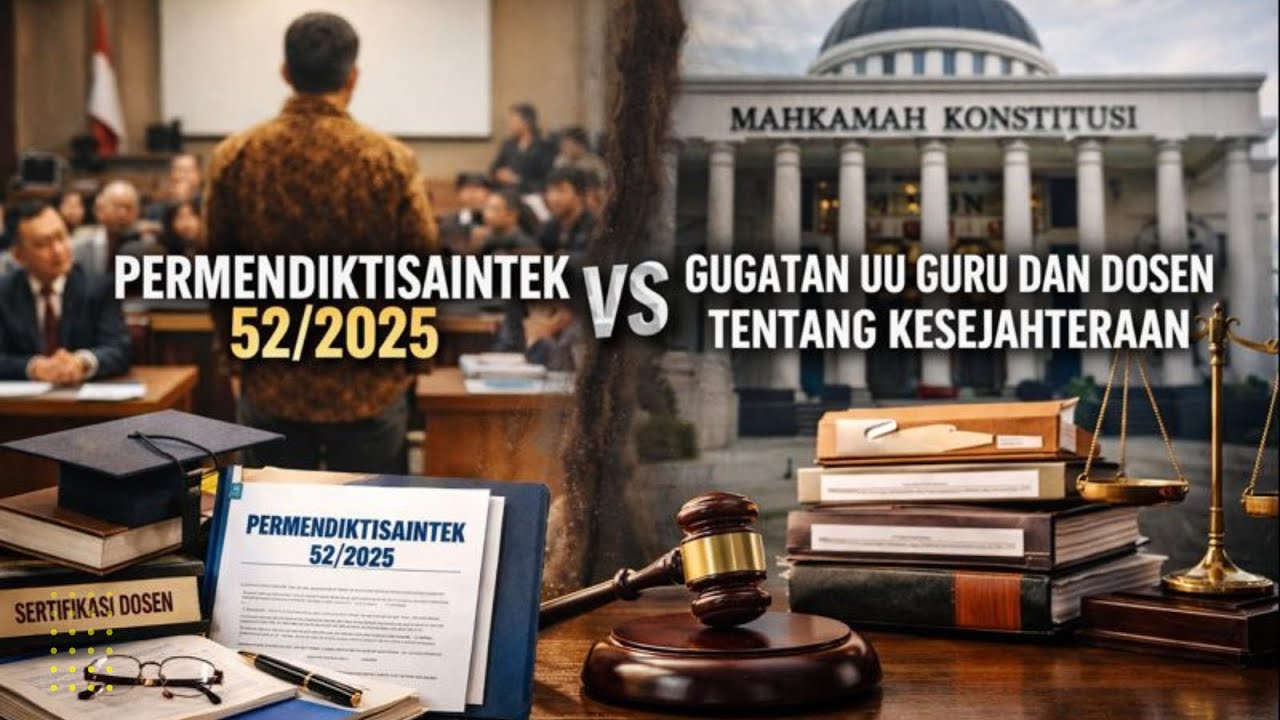 PERMENDIKTISAINTEK NO 52 TH 2025 ADALAH AGIN SEGAR ATAU JAWABAN ATAS GUGUTAN UU GURU DAN DOSEN