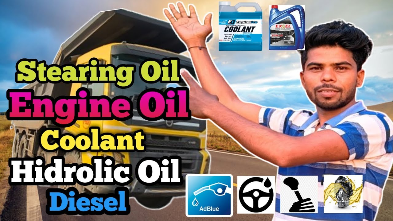 Volvo 460 bs6 में कितना Engine Oil, Adblue, Coolant, Diesel कितना लगता है।।