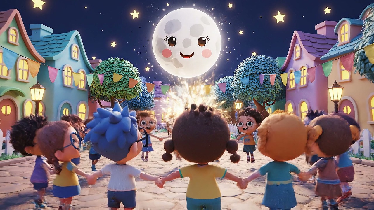 Hey Diddle Diddle Moonlight Music Show | Magical Night Nursery Rhymes for Kids