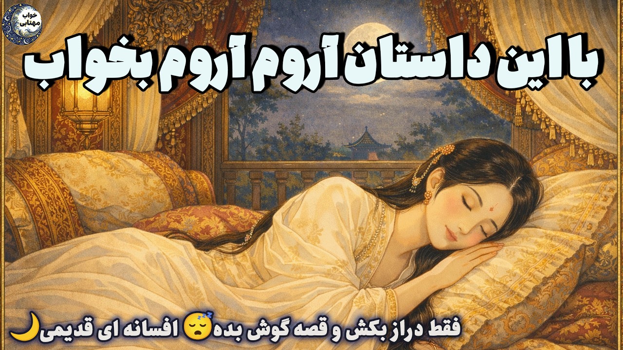 داستان شب برای خواب عمیق و راحت🌙افسانه دختر شاه چین و ملک جمشید😴💙