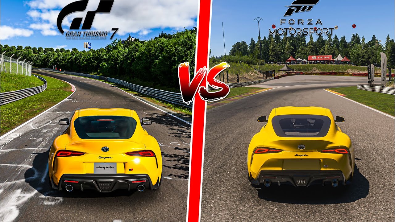 FORZA MOTORSPORT 8 VS GRAN TURISMO 7 GRAPHICS COMPARSION PS5 VS XBOXseriesX 4K60FPS